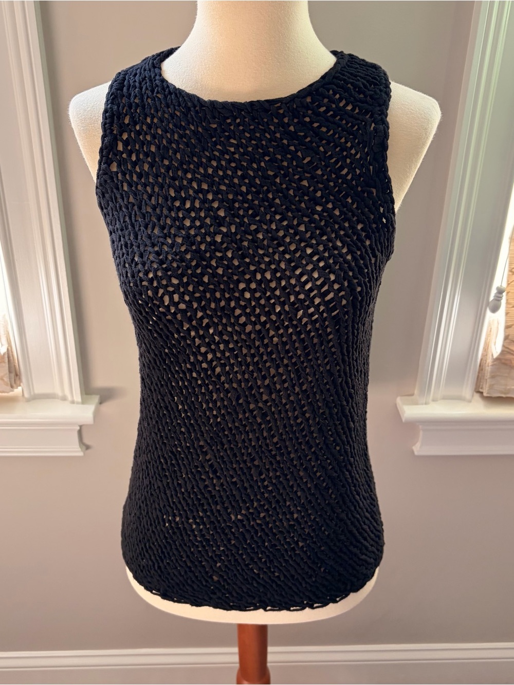 Deep Navy Vince Sleeveless Knit Top